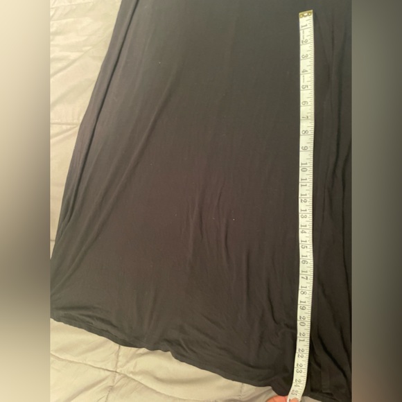 JustFab Black Maxi Skirt with Side Slit Size Medium - Picture 5 of 6